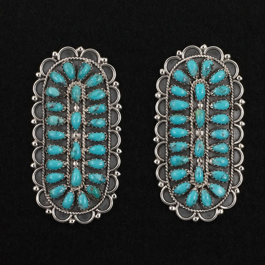 Gerald Mitchell Turquoise & Sterling Silver Earrings
