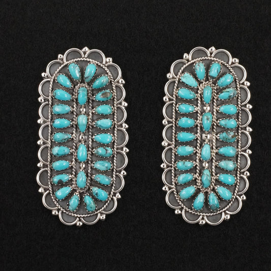 Gerald Mitchell Turquoise & Sterling Silver Earrings