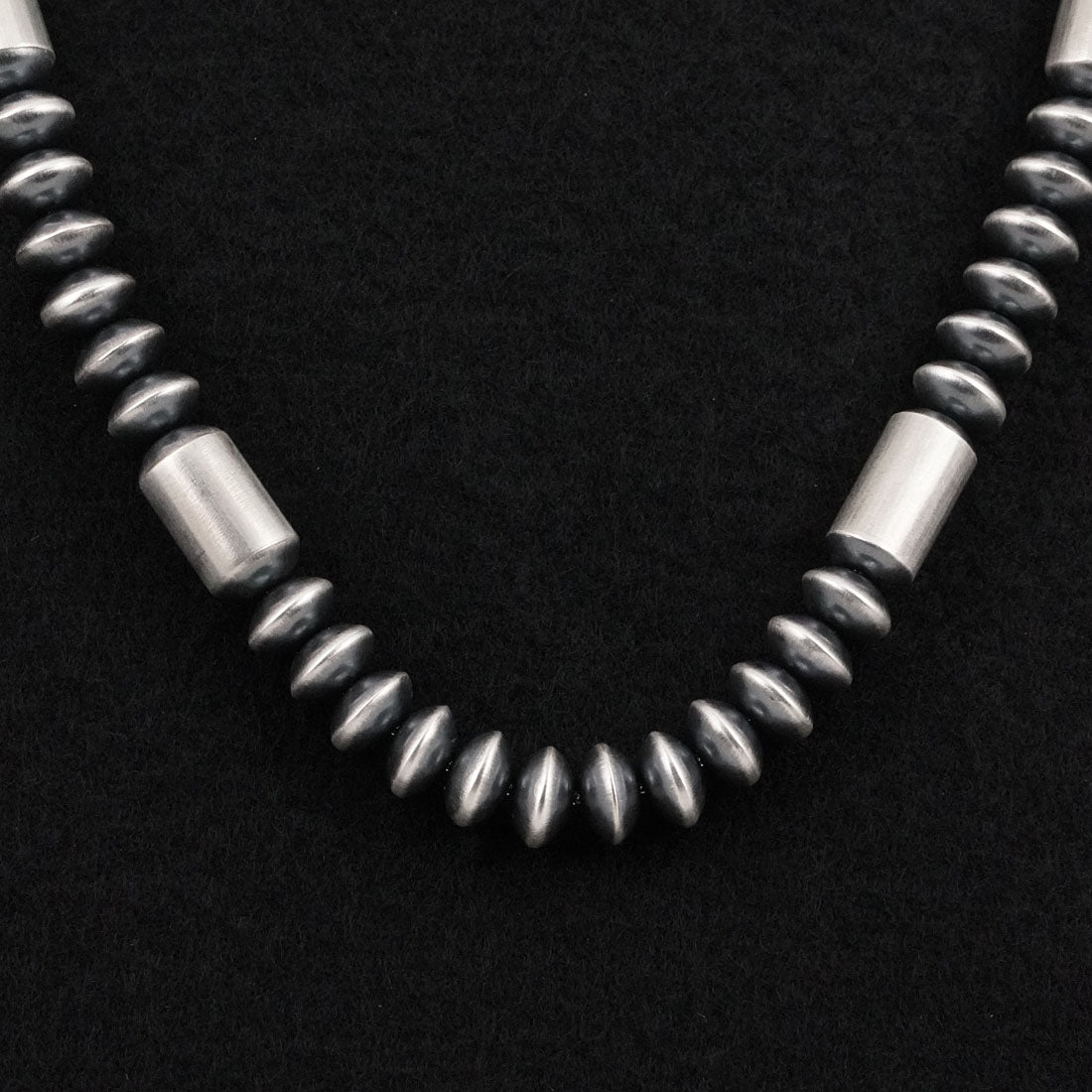 Tonisha Haley Sterling Silver Navajo Pearl Necklace 18"