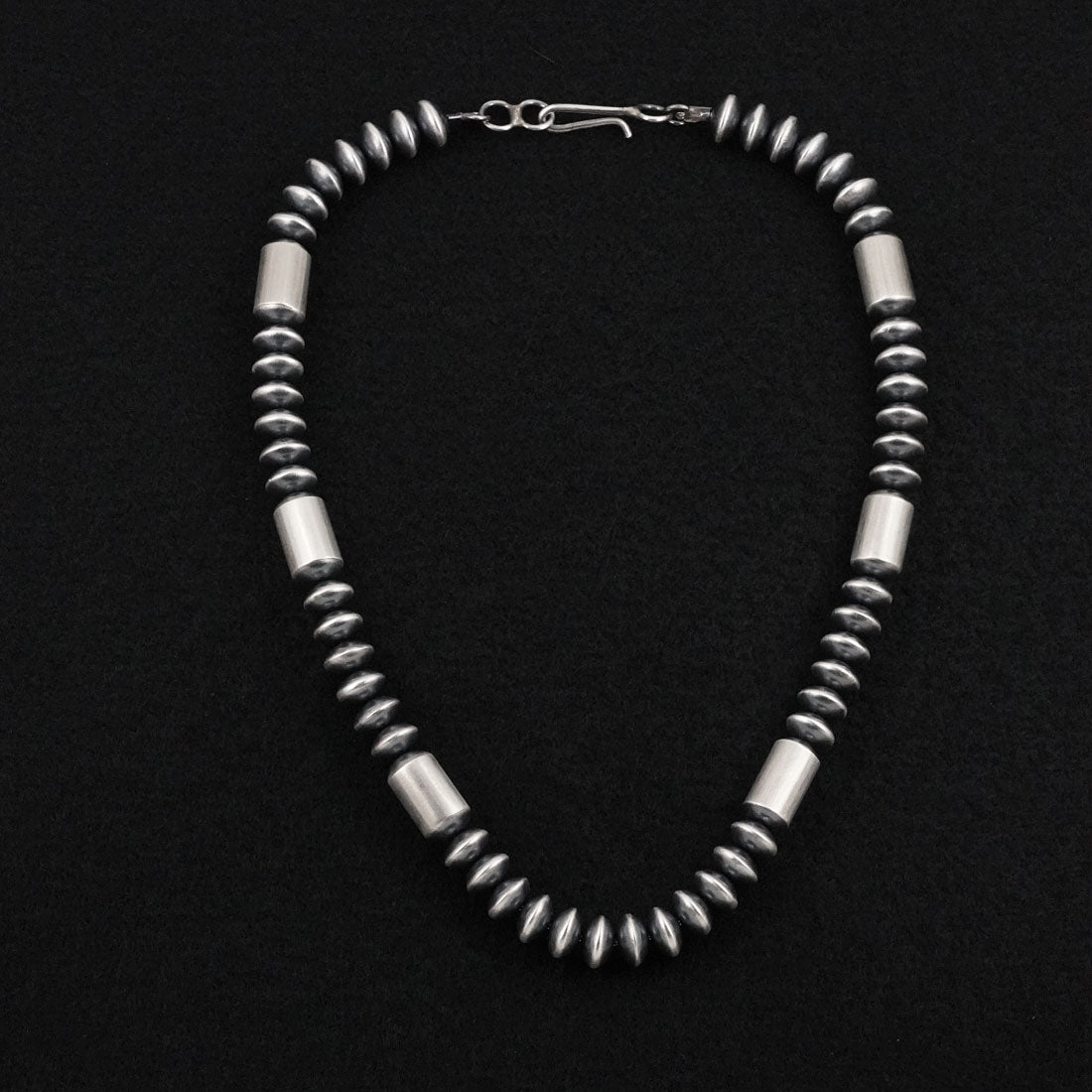 Tonisha Haley Sterling Silver Navajo Pearl Necklace 18"