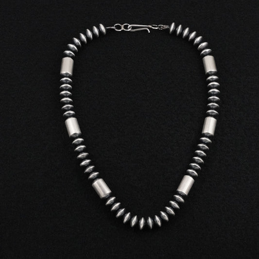 Tonisha Haley Sterling Silver Navajo Pearl Necklace 18"