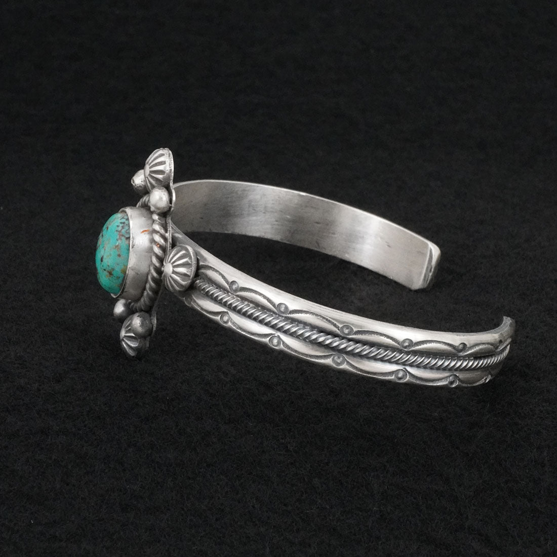Michael Calladitto Turquoise & Sterling Silver Bracelet