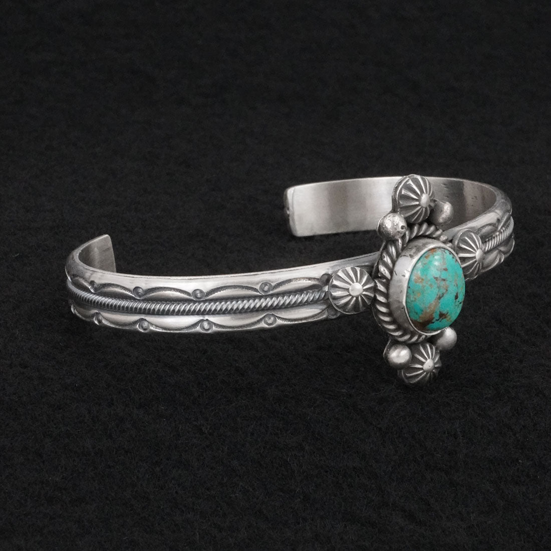 Michael Calladitto Turquoise & Sterling Silver Bracelet