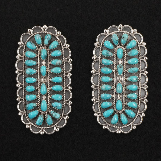Gerald Mitchell Turquoise & Sterling Silver Earrings