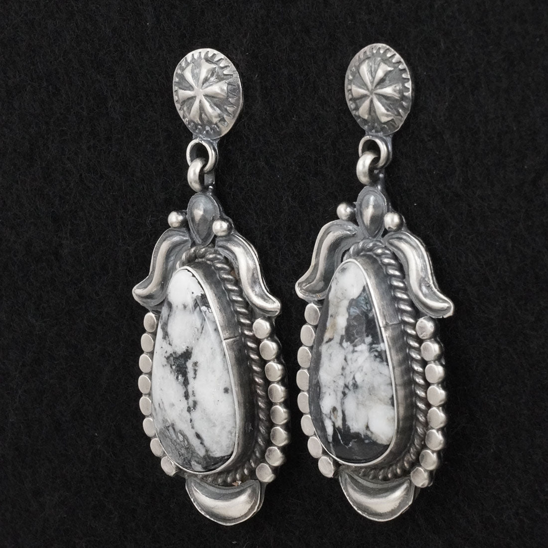 Raymond Delgarito White Buffalo & Sterling Silver Necklace Set