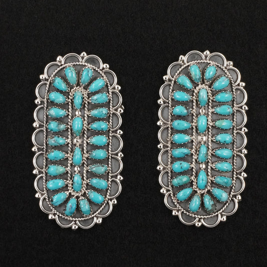 Gerald Mitchell Turquoise & Sterling Silver Earrings