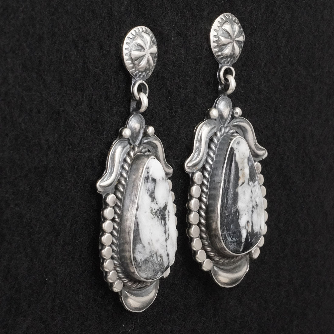 Raymond Delgarito White Buffalo & Sterling Silver Necklace Set