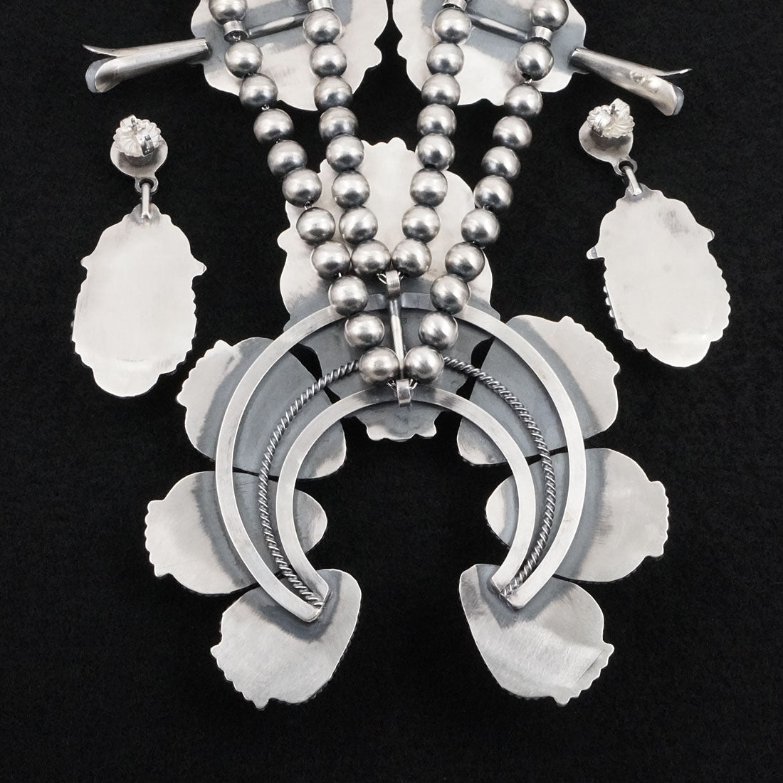 Raymond Delgarito White Buffalo & Sterling Silver Necklace Set