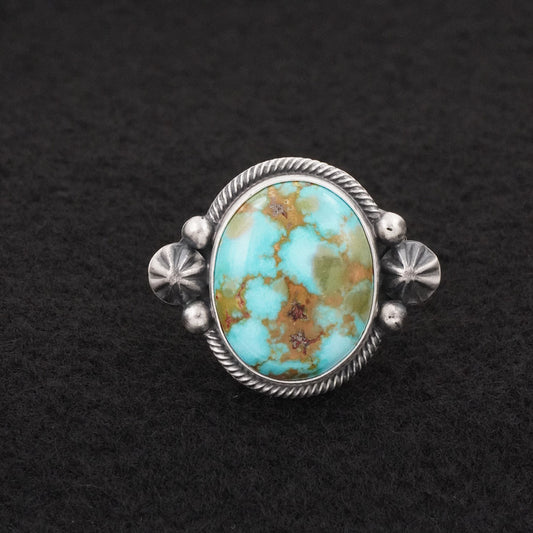 Daniel Benally Turquoise & Sterling Silver Ring Size 9.5
