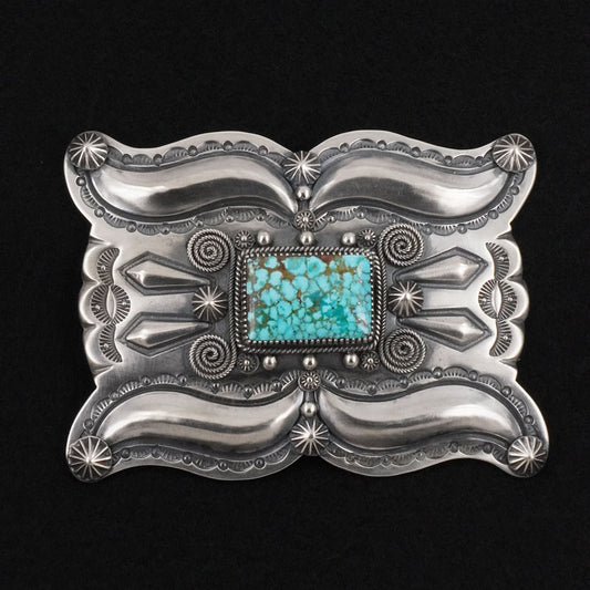 Delbert Gordon Turquoise & Sterling Silver Belt Buckle