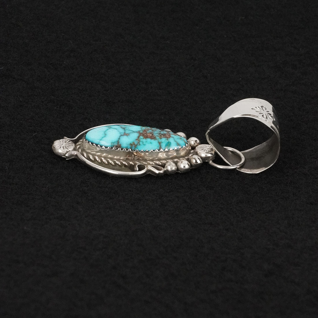 Phil Nez Turquoise & Sterling Silver Pendant