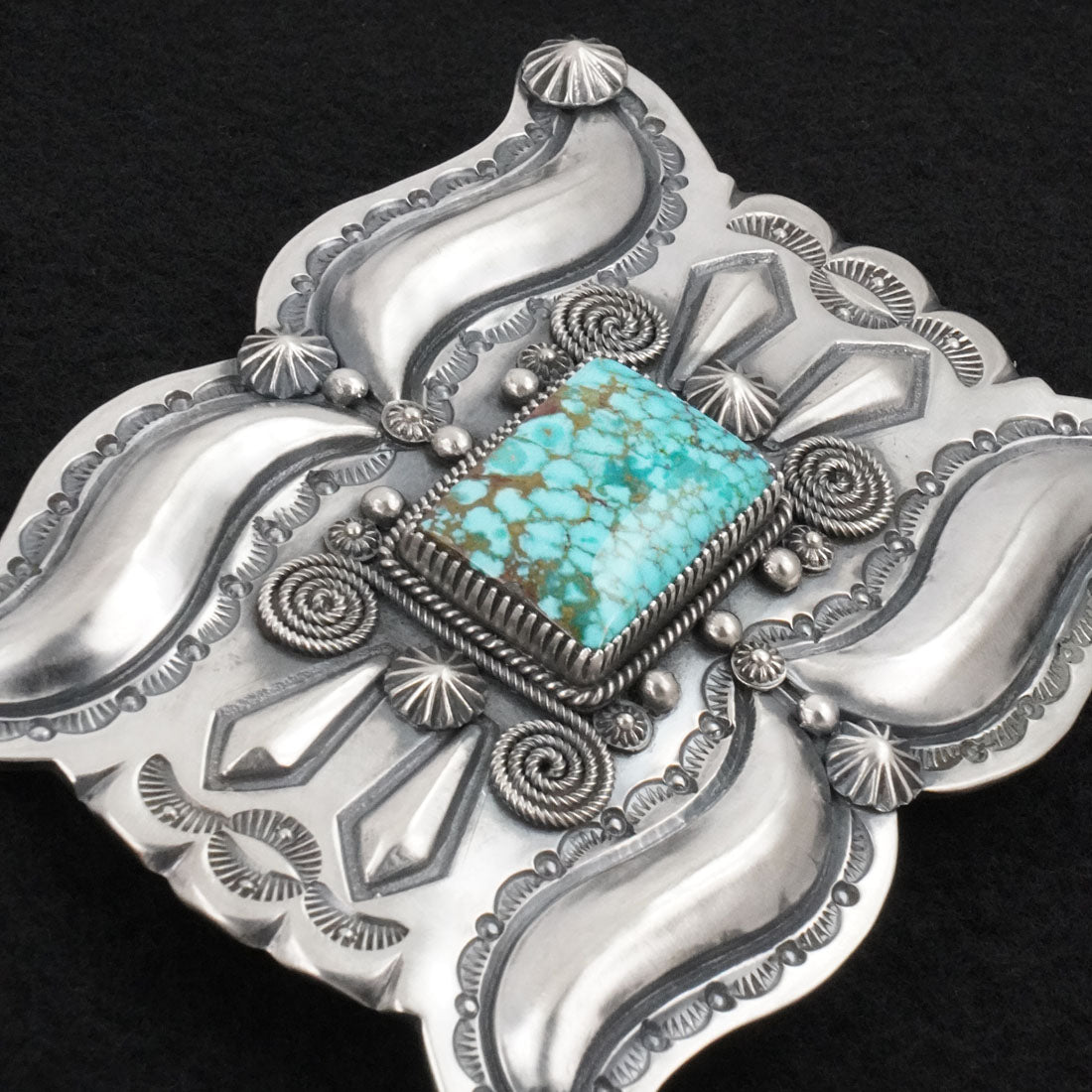 Delbert Gordon Turquoise & Sterling Silver Belt Buckle