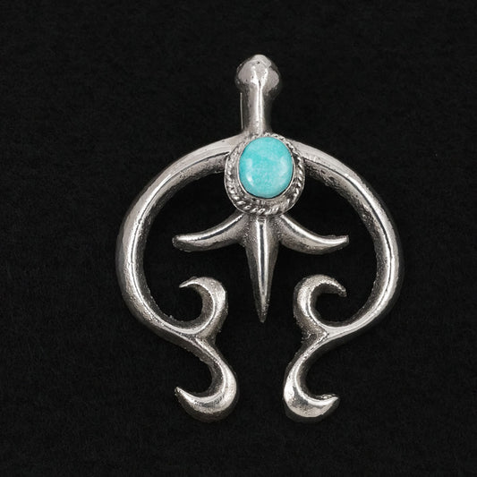 Leonard Maloney Turquoise & Sterling Silver Pendant