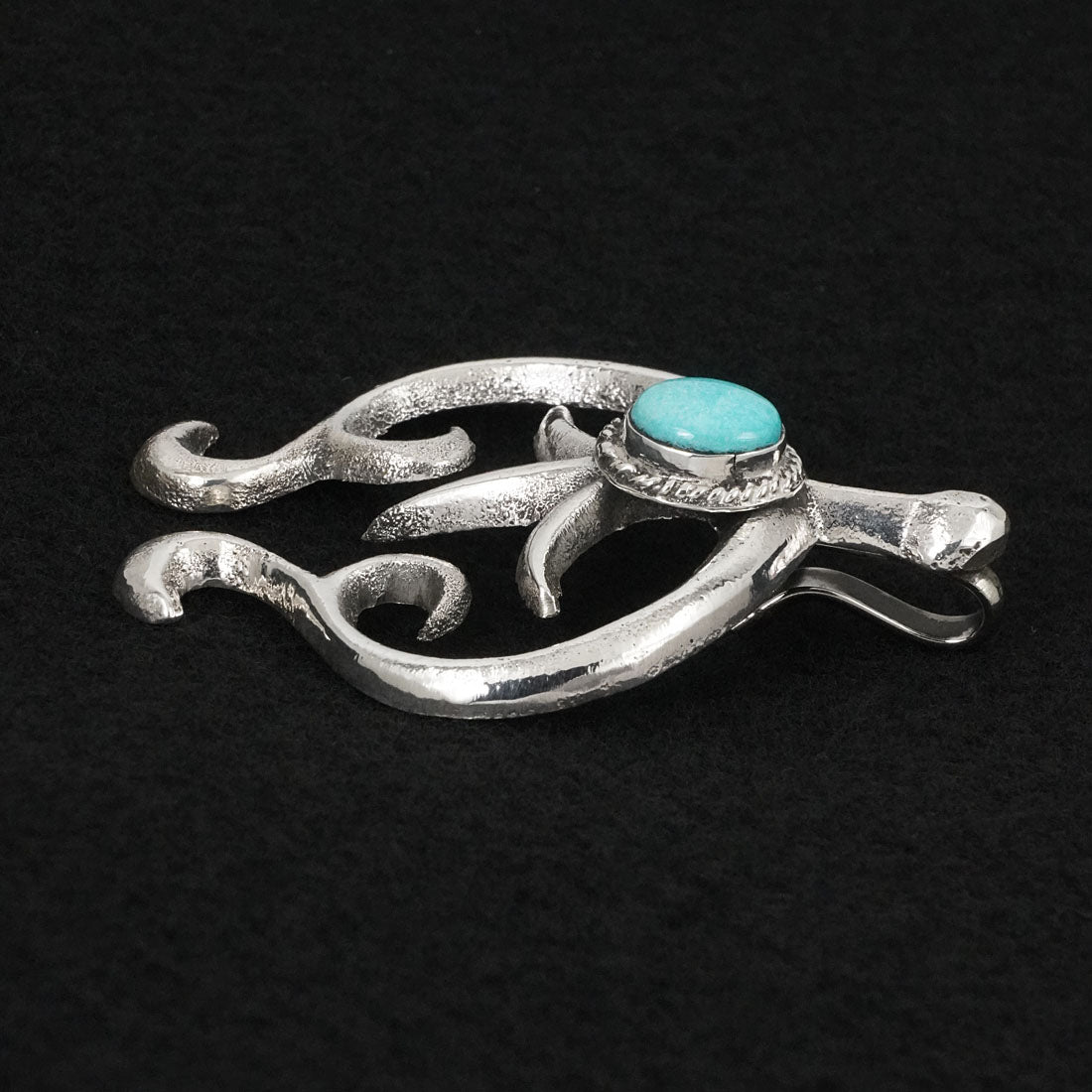 Leonard Maloney Turquoise & Sterling Silver Pendant