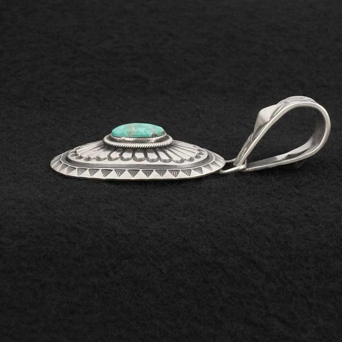 Calvin Martinez Turquoise & Sterling Silver Pendant