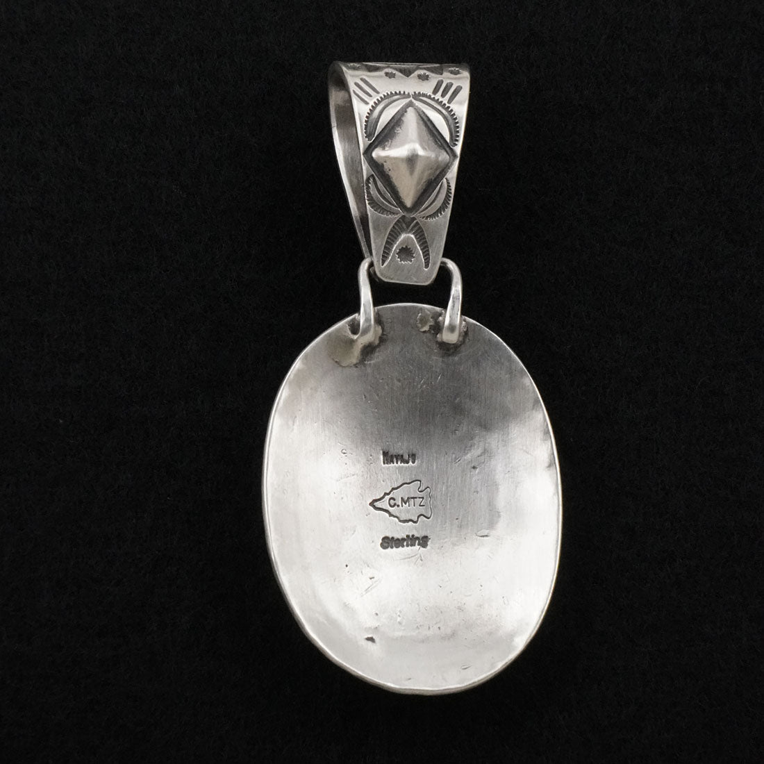 Calvin Martinez Turquoise & Sterling Silver Pendant