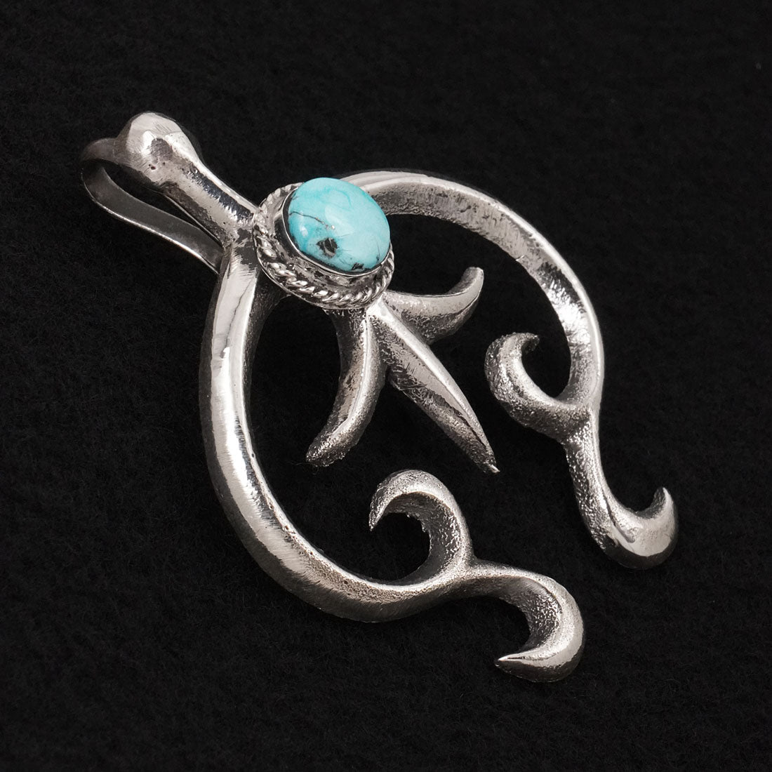 Leonard Maloney Turquoise & Sterling Silver Pendant