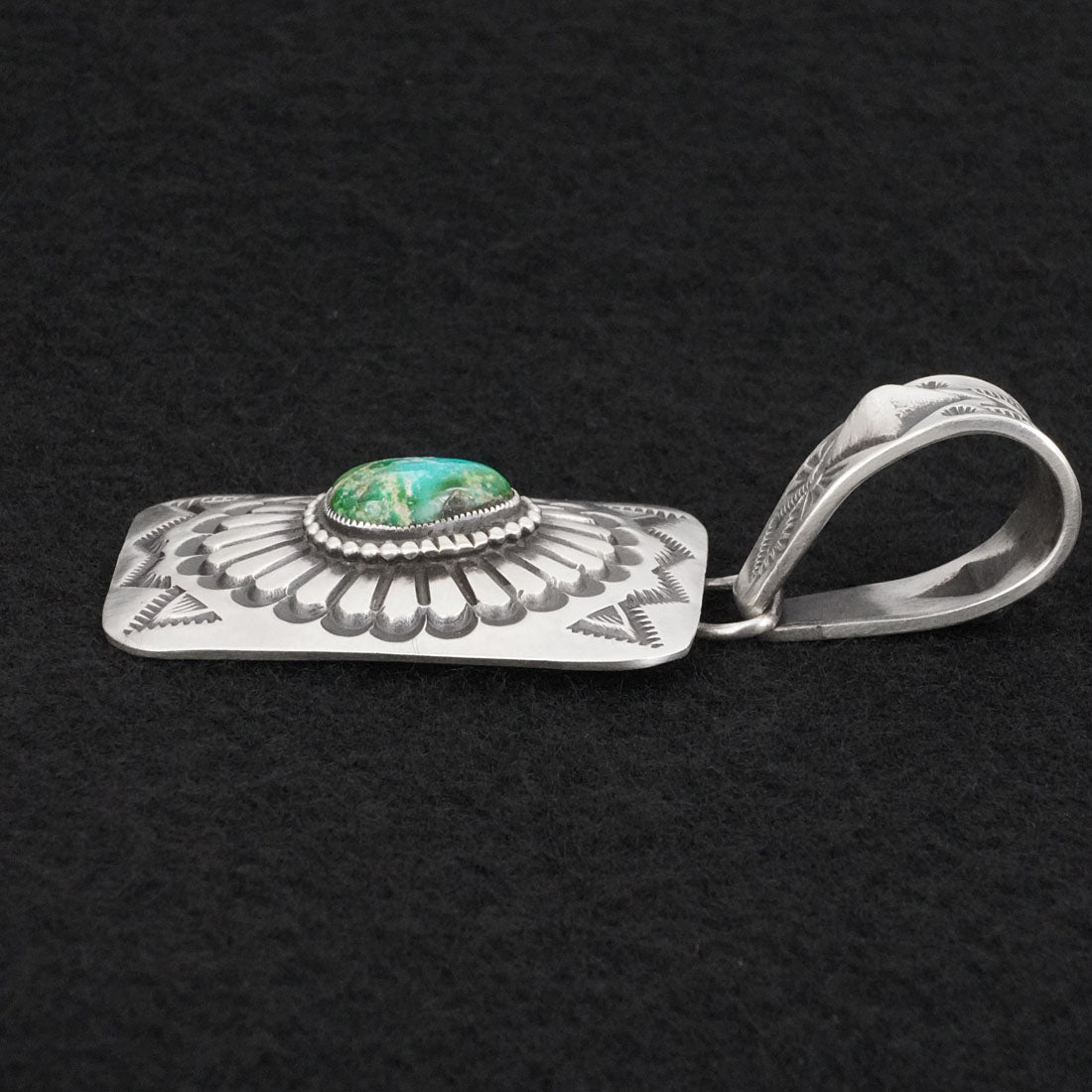 Calvin Martinez Turquoise & Sterling Silver Pendant