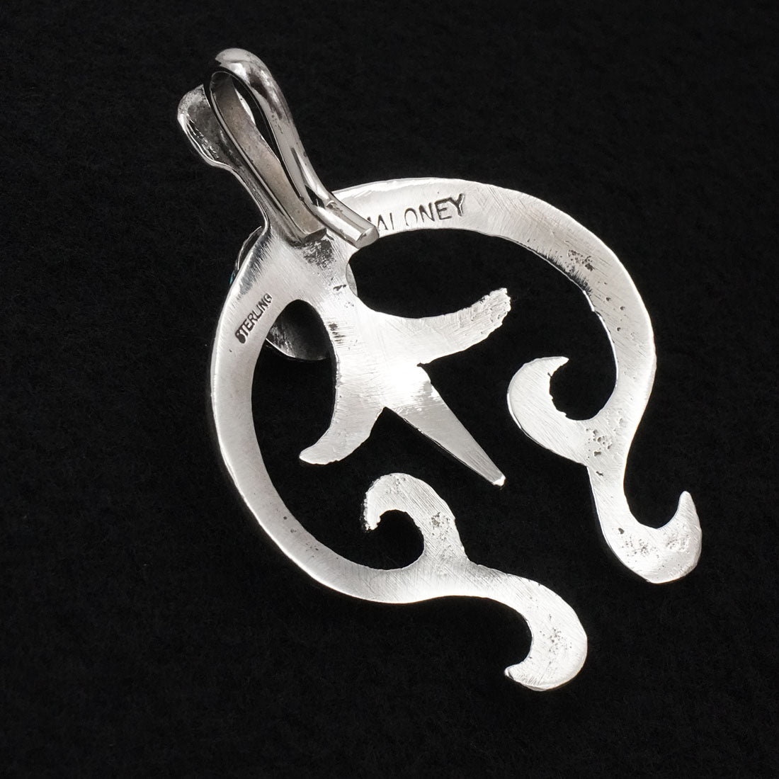 Leonard Maloney Turquoise & Sterling Silver Pendant
