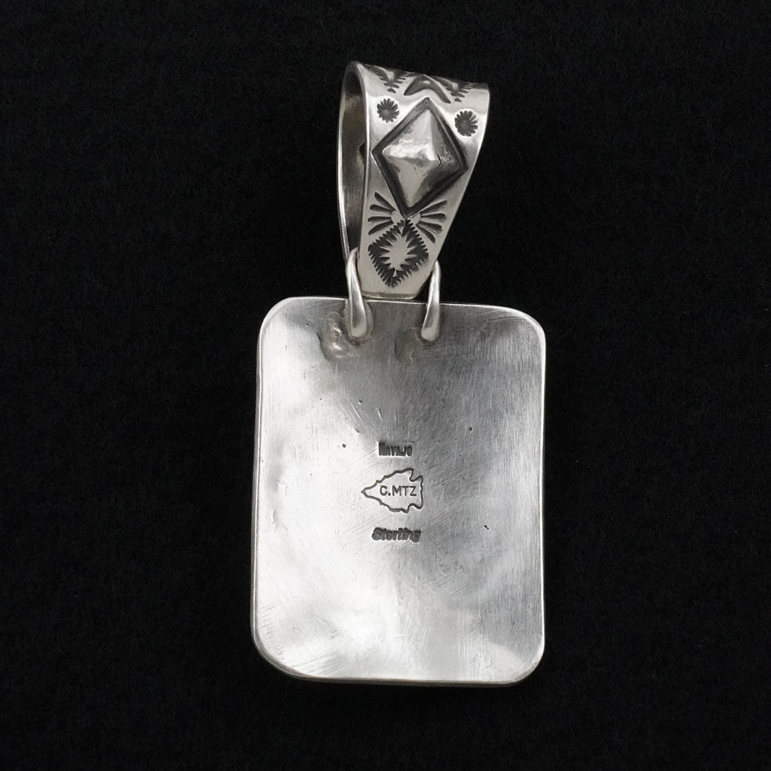 Calvin Martinez Turquoise & Sterling Silver Pendant