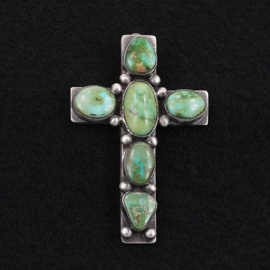 Calvin Martinez Turquoise & Sterling Silver Pendant