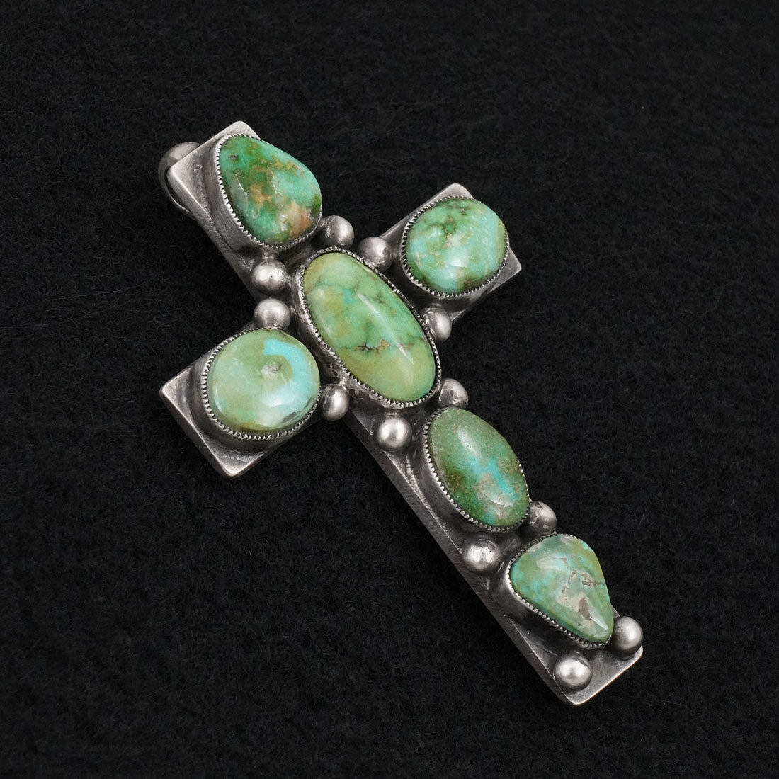 Calvin Martinez Turquoise & Sterling Silver Pendant