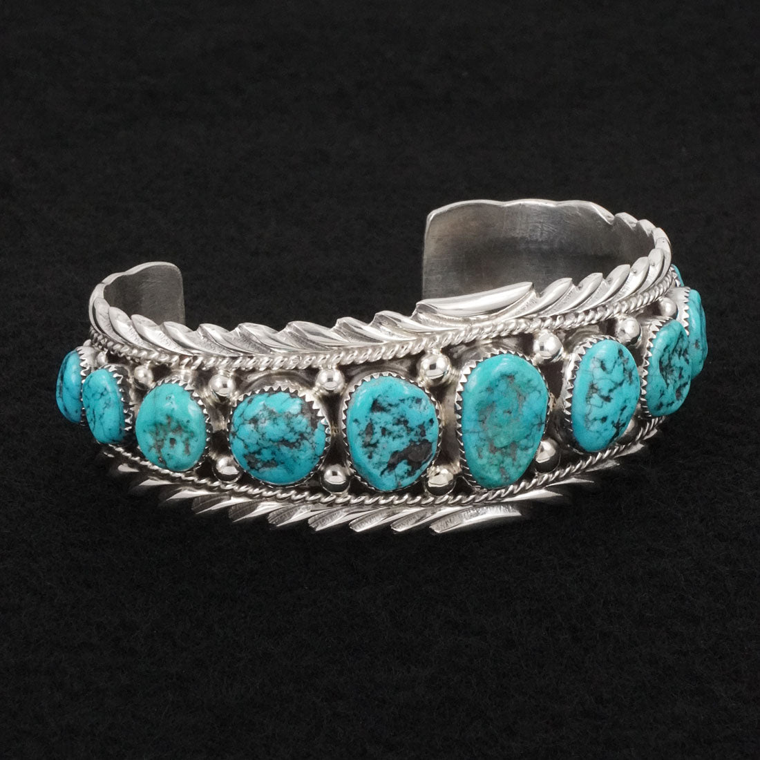 Anthony Brown Turquoise & Sterling Silver Bracelet