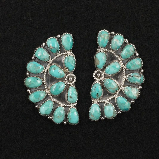 Gerald Mitchell Turquoise & Sterling Silver Earrings