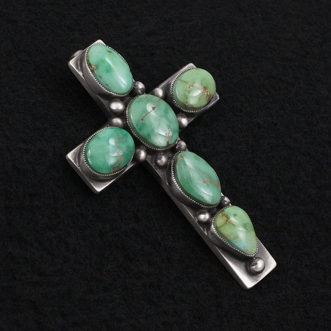 Calvin Martinez Turquoise & Sterling Silver Pendant