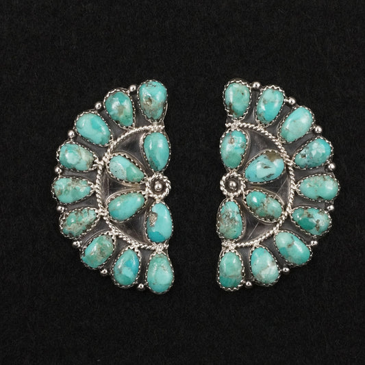 Gerald Mitchell Turquoise & Sterling Silver Earrings