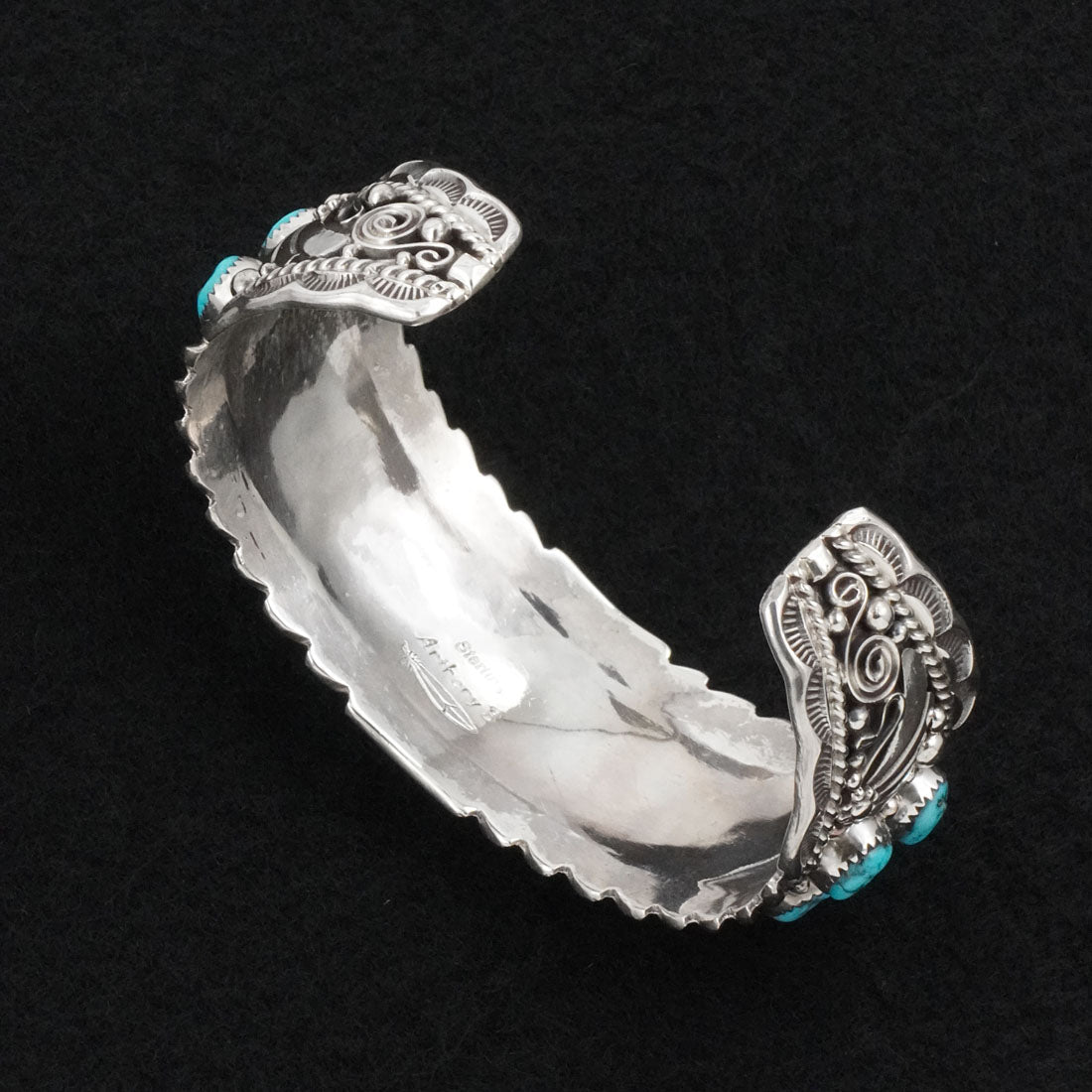 Anthony Brown Turquoise & Sterling Silver Bracelet