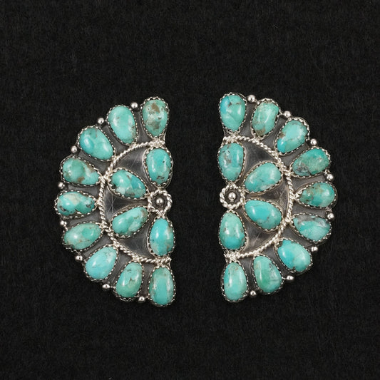 Gerald Mitchell Turquoise & Sterling Silver Earrings