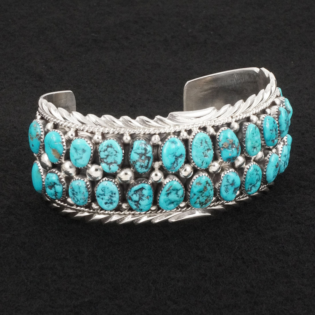 Anthony Brown Turquoise & Sterling Silver Bracelet