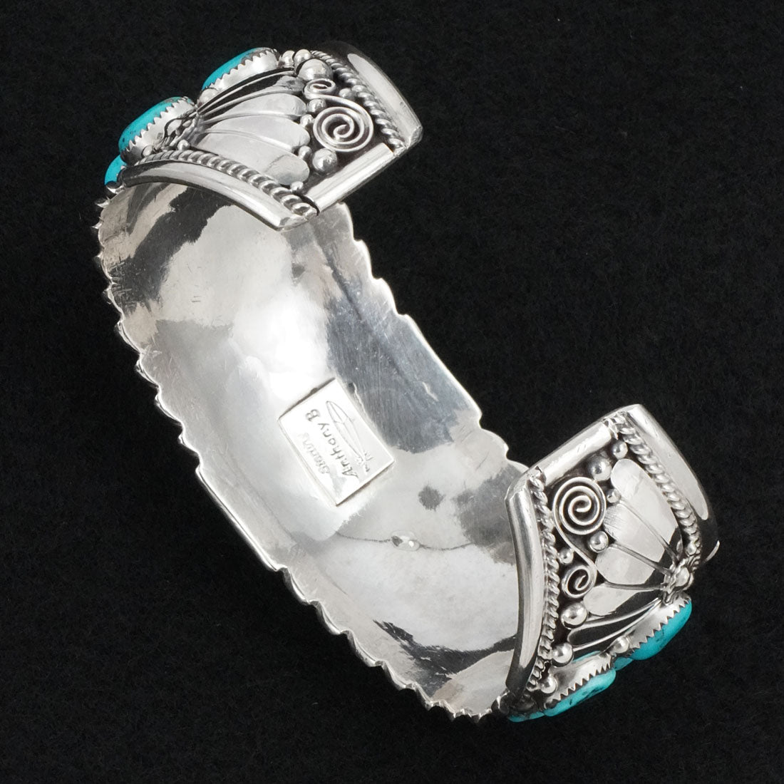 Anthony Brown Turquoise & Sterling Silver Bracelet