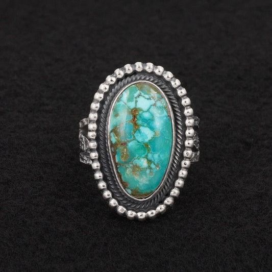 Daniel Benally Turquoise & Sterling Silver Ring Size 10