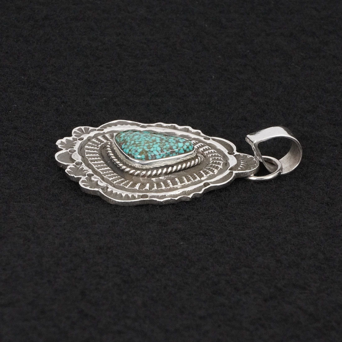 Leonard Maloney Turquoise & Sterling Silver Pendant