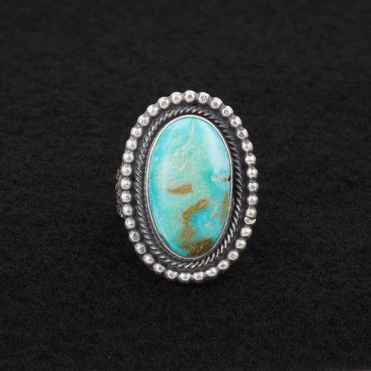 Daniel Benally Turquoise & Sterling Silver Ring Size 7