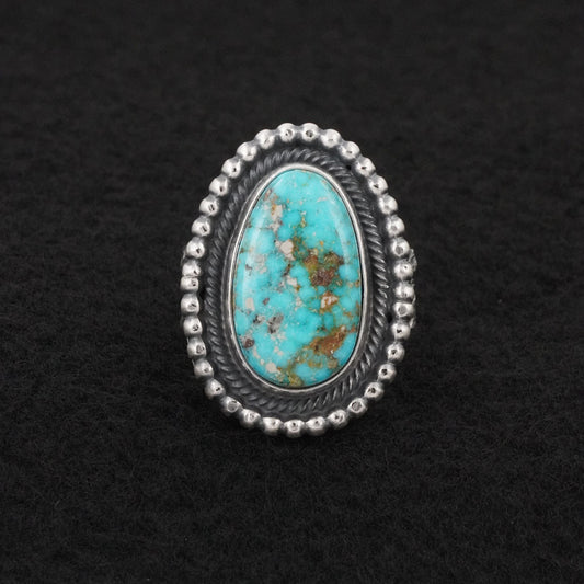 Daniel Benally Turquoise & Sterling Silver Ring Size 7.5
