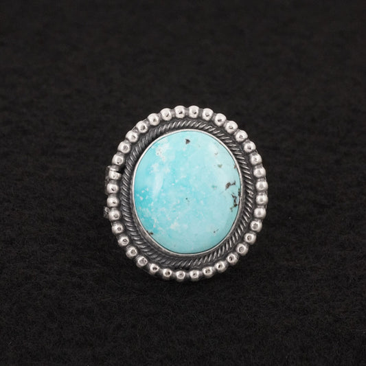 Daniel Benally Turquoise & Sterling Silver Ring Size 8