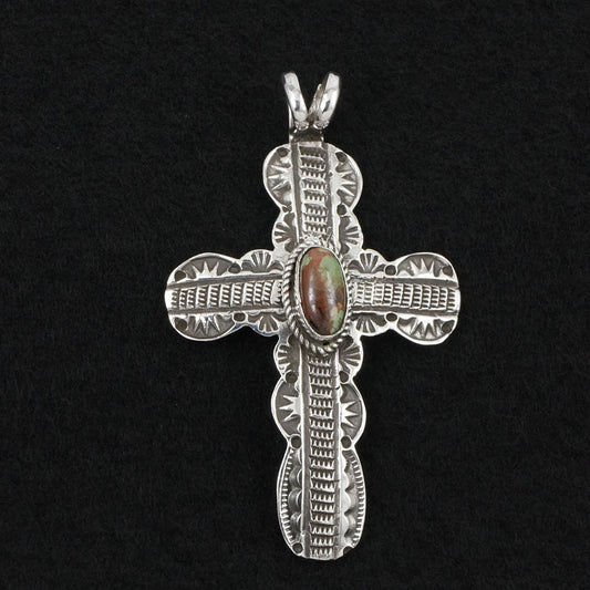 Leonard Maloney Turquoise & Sterling Silver Pendant