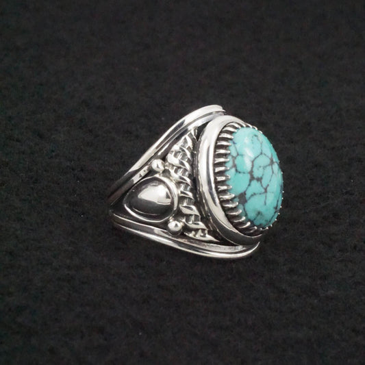 Derrick Gordon Turquoise & Sterling Silver Ring Sz. 7