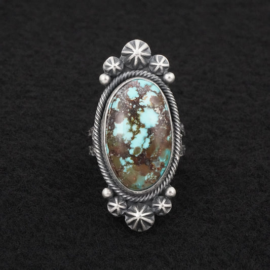 Daniel Benally Turquoise & Sterling Silver Ring Size 6.5