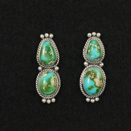 Rena Begay Turquoise & Sterling Silver Earrings