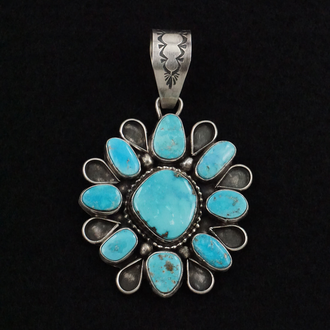 Travis Jim Turquoise & Sterling Silver Pendant