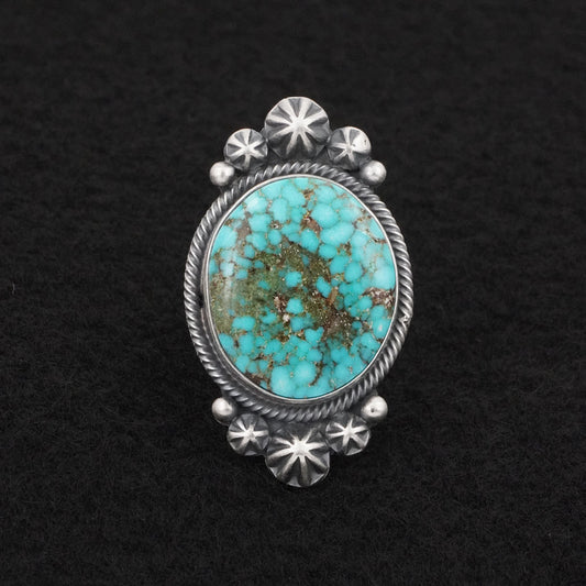 Daniel Benally Turquoise & Sterling Silver Ring Size 6.5