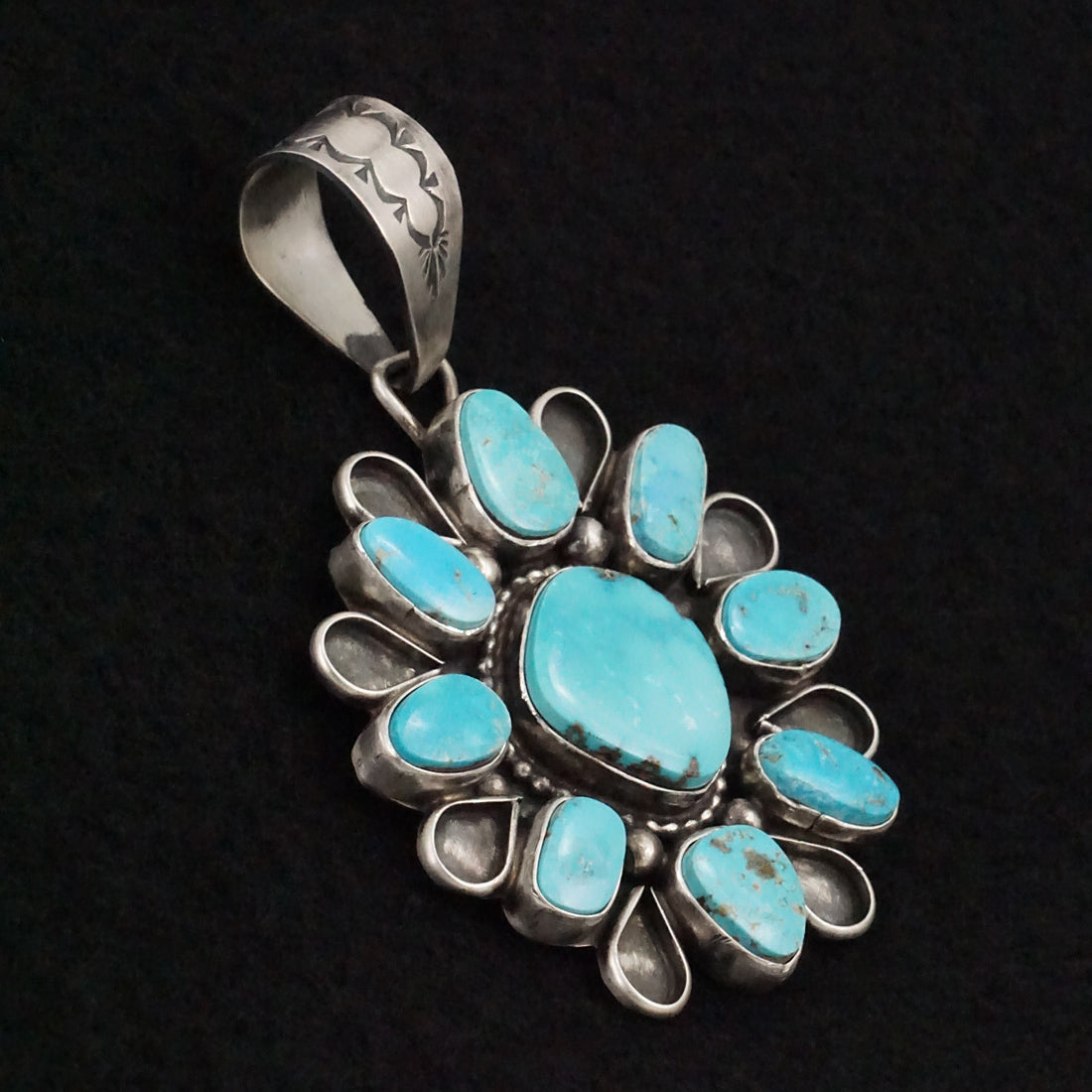 Travis Jim Turquoise & Sterling Silver Pendant