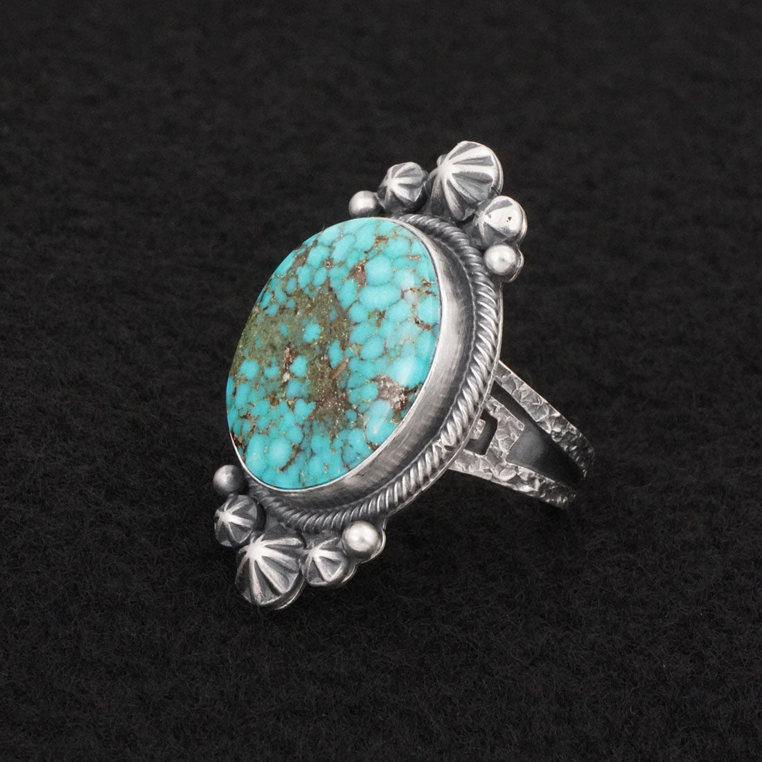 Daniel Benally Turquoise & Sterling Silver Ring Size 6.5