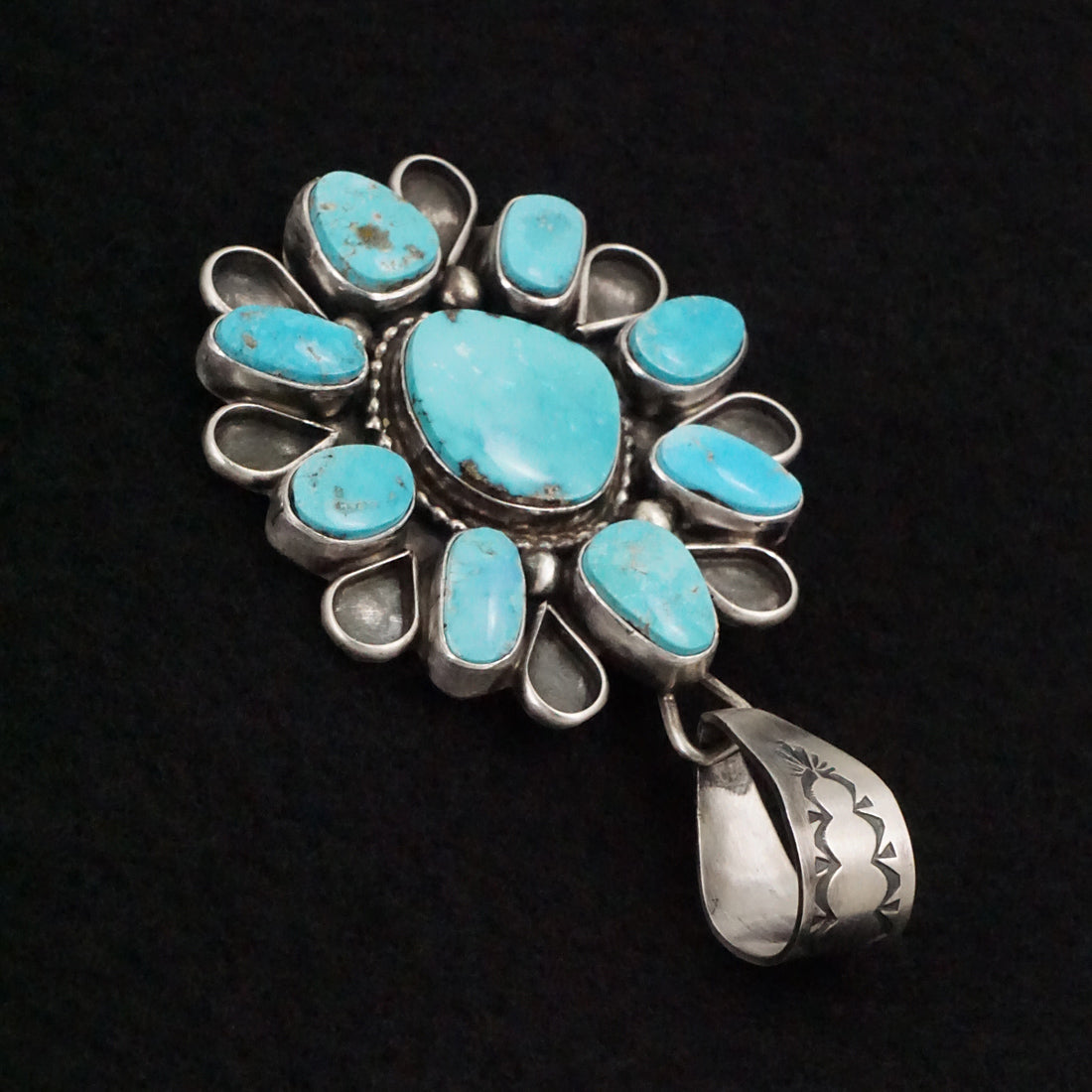 Travis Jim Turquoise & Sterling Silver Pendant