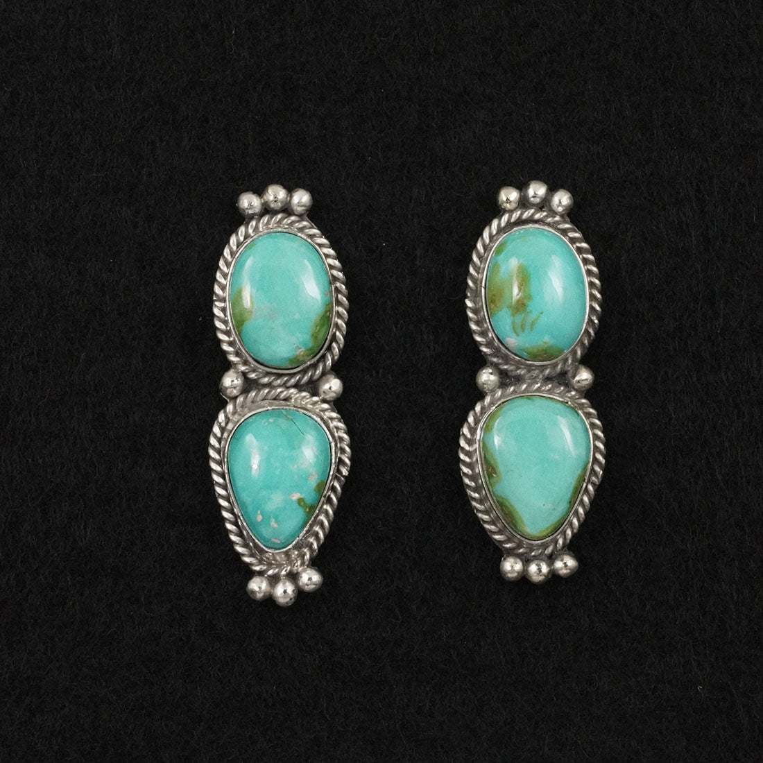 Rena Begay Turquoise & Sterling Silver Earrings