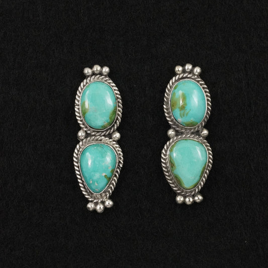 Rena Begay Turquoise & Sterling Silver Earrings